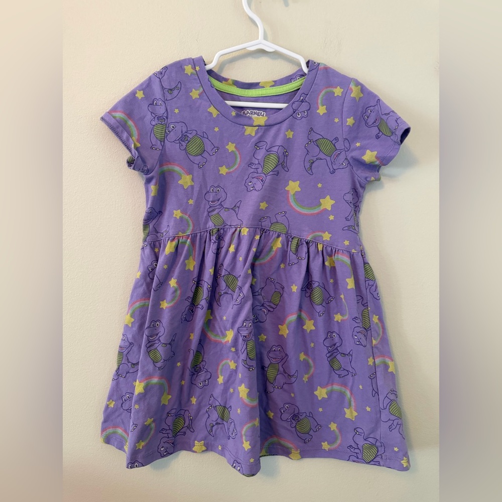 Barneys Purple Dinosaur Kids Dress